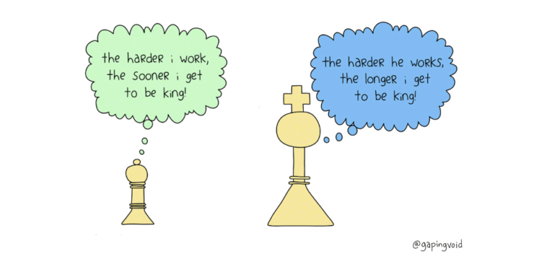 The harder I work... by @gapingvoid